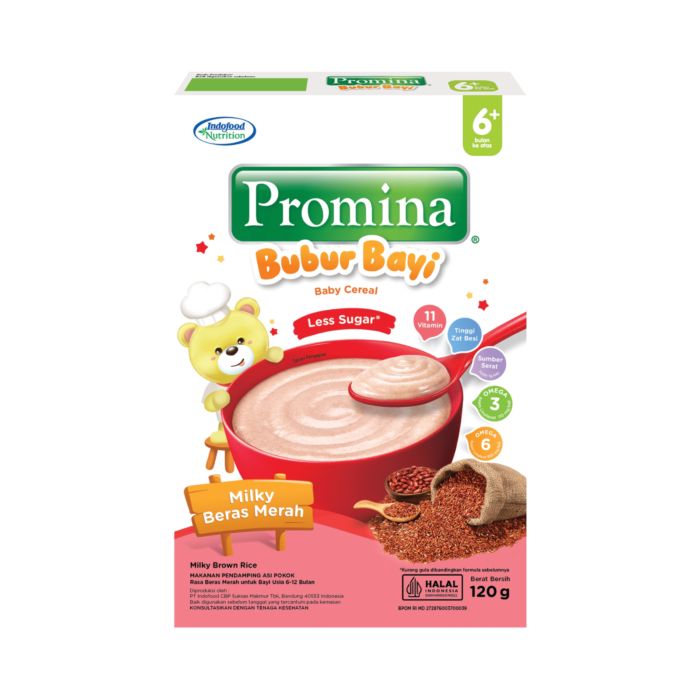 Promina Bubur Bayi 6+ Bulan Milky Beras Merah Box