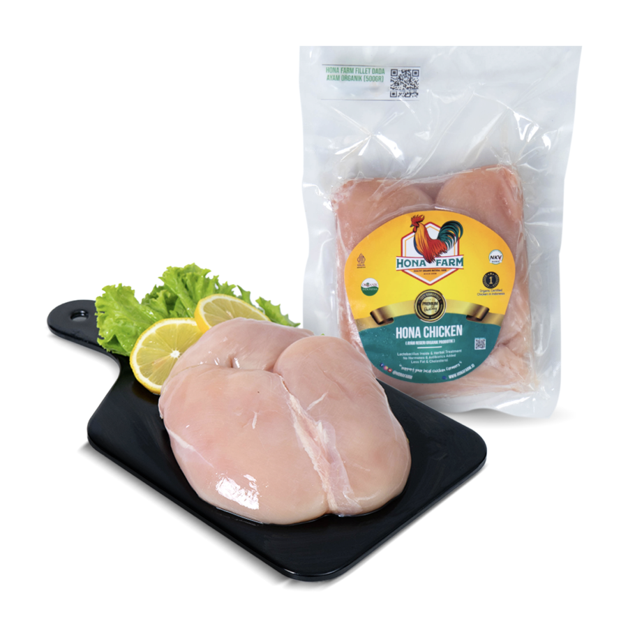 Dada Ayam Boneless Fillet Organik Probiotik 500gr Hona Farm