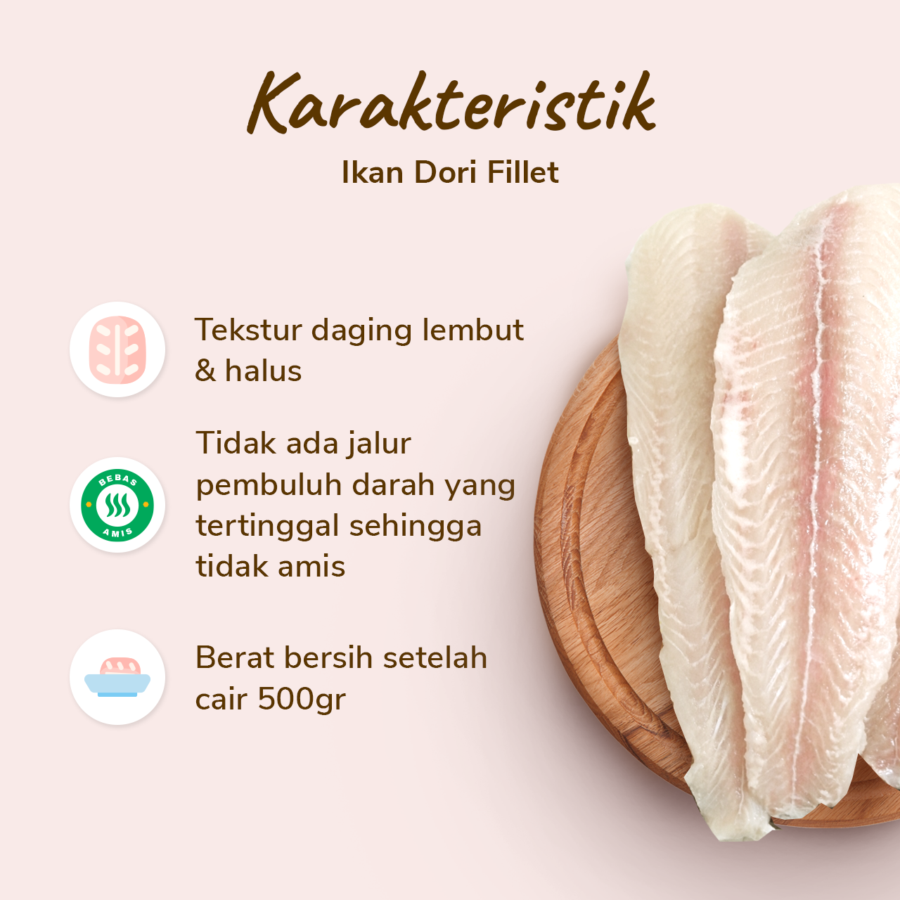 Ikan Dori NBL Premium 500gram