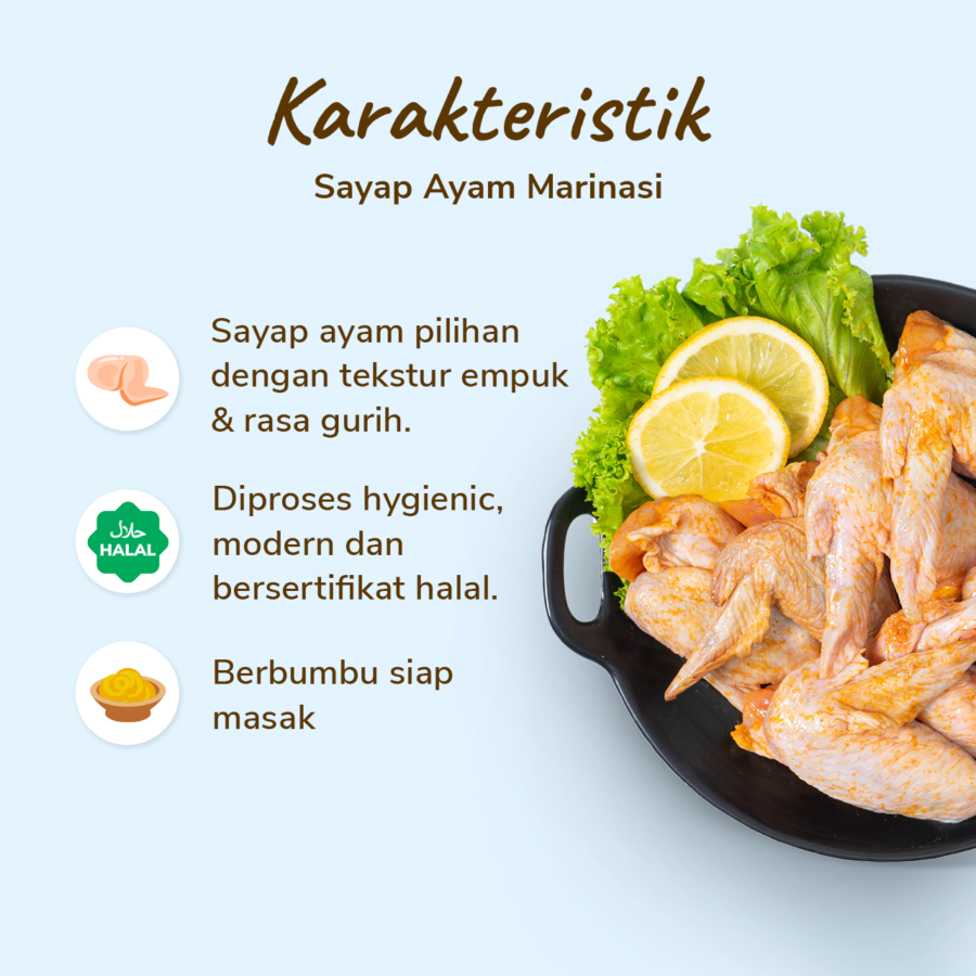 Sayap Ayam Marinasi Astro Basics 500gram