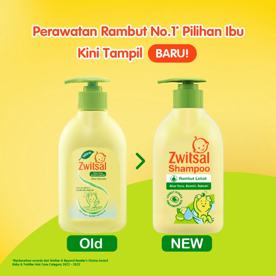Zwitsal Baby Shampoo Aloe Vera, Kemiri, Seledri 300ml