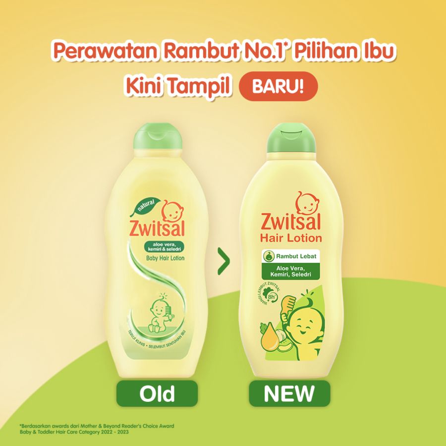 Zwitsal Baby Hair Lotion Aloe Vera, Kemiri, Seledri Perawatan Bayi 100ml