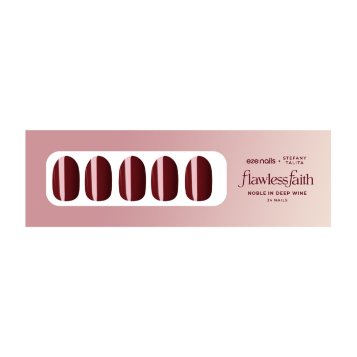 Eze Nails Noble In Deep Wine (Kuku Palsu Tempel)