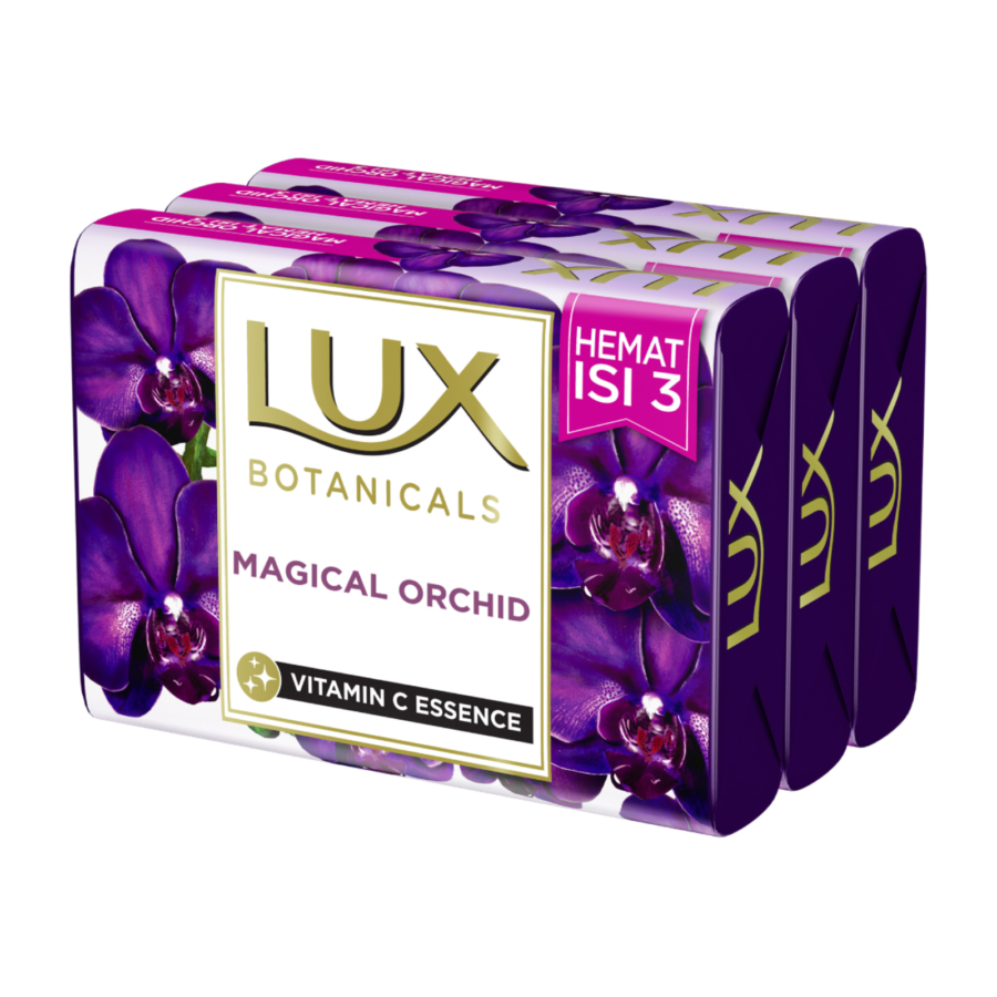 Lux Botanicals Bar Soap Magical Orchid Multipack 3pcs/Sabun Batang 110gram