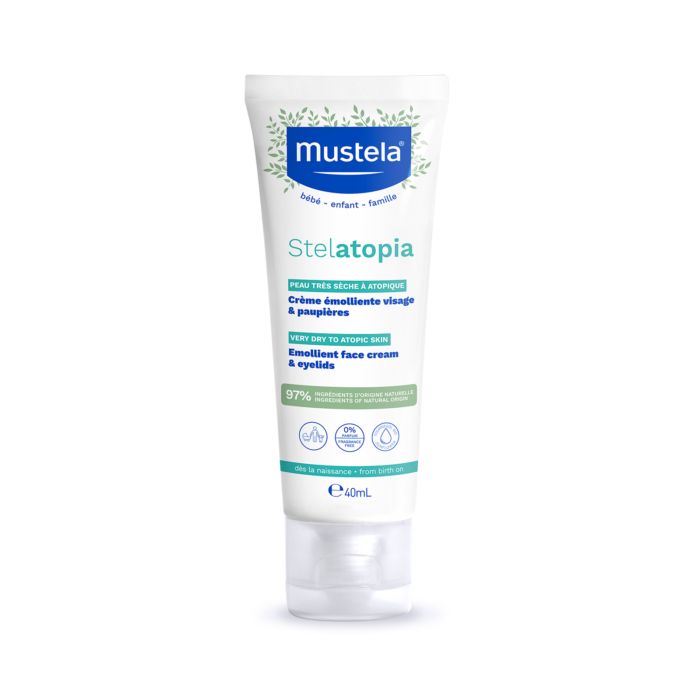 Mustela Stelatopia Emollient Face Krim Kulit Wajah Bayi Atopik 40ml