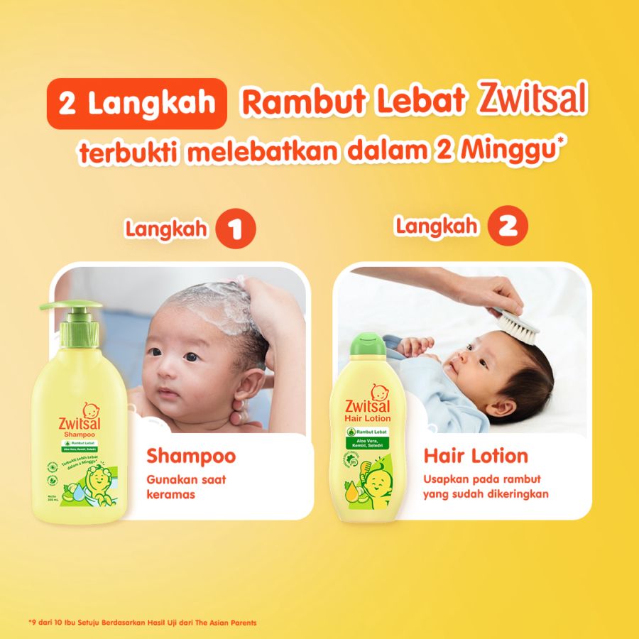 Zwitsal Baby Shampoo Aloe Vera, Kemiri, Seledri 300ml