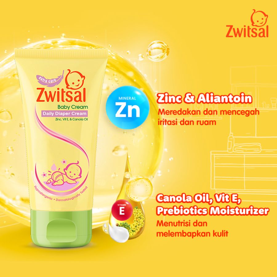 Zwitsal Baby Daily Diaper Cream Tube 50gram