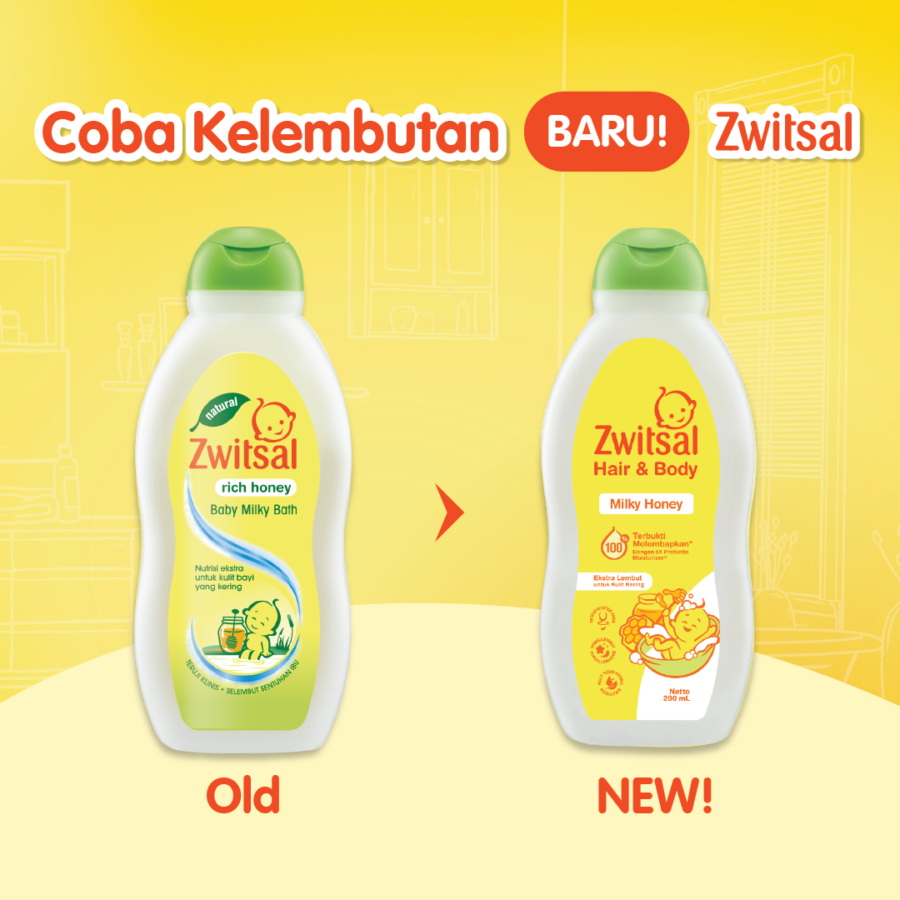 Zwitsal Baby Bath Rich Honey Sabun Mandi Anak 200ml