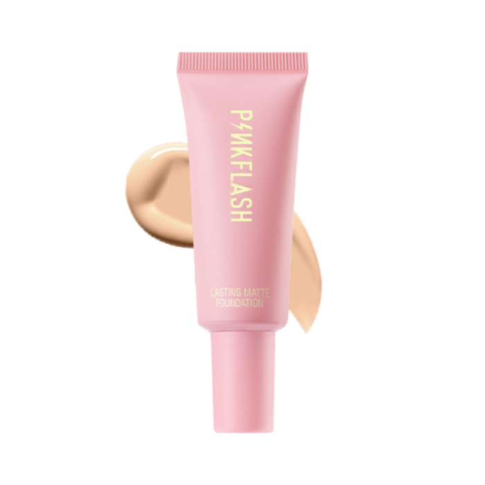 Pinkflash F03 Lasting Matte Foundation - #4 Medium Peach