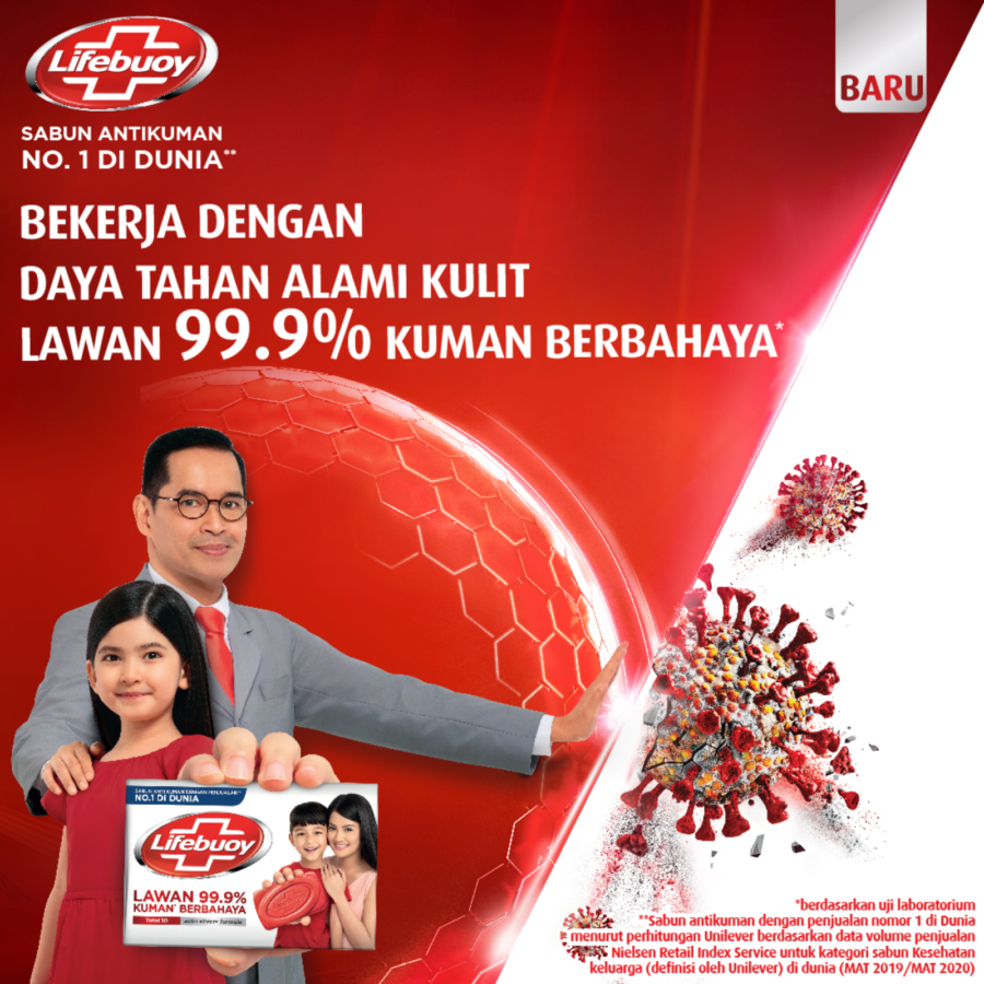 Lifebuoy Total 10 Antibacterial Barsoap 4 pcs 100gram