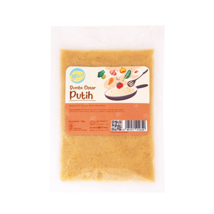 Grouu Cooking Series Refill Bumbu Dasar Putih MPASI