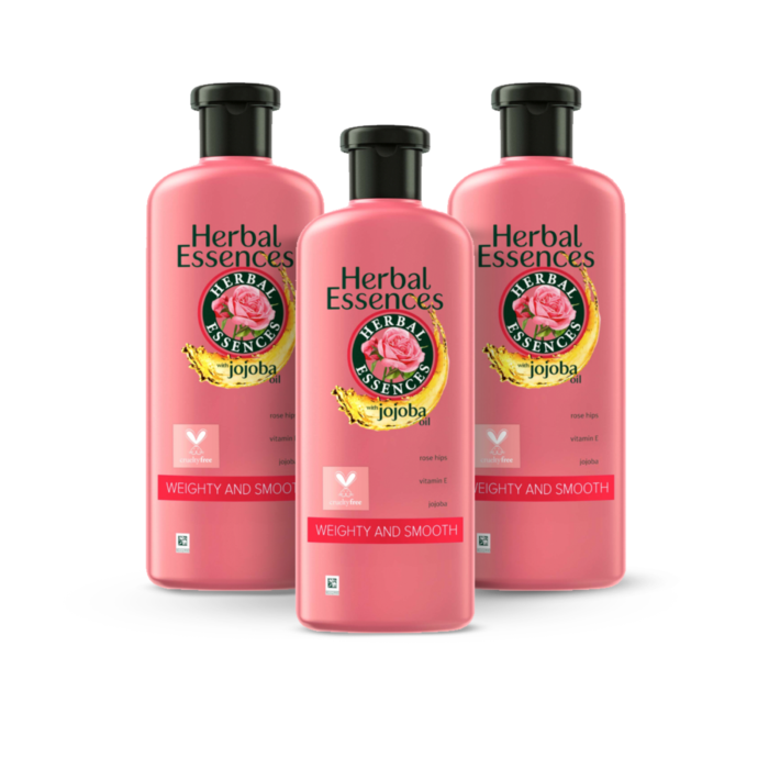 Bundle 3 Herbal Essences Classics Weighty and Smooth Rosehip with Jojoba Oil Conditioner 400 ml