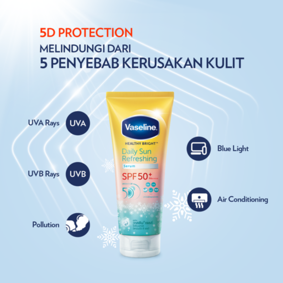 Vaseline Refreshing Daily Sunscreen Serum SPF50+ 170ml