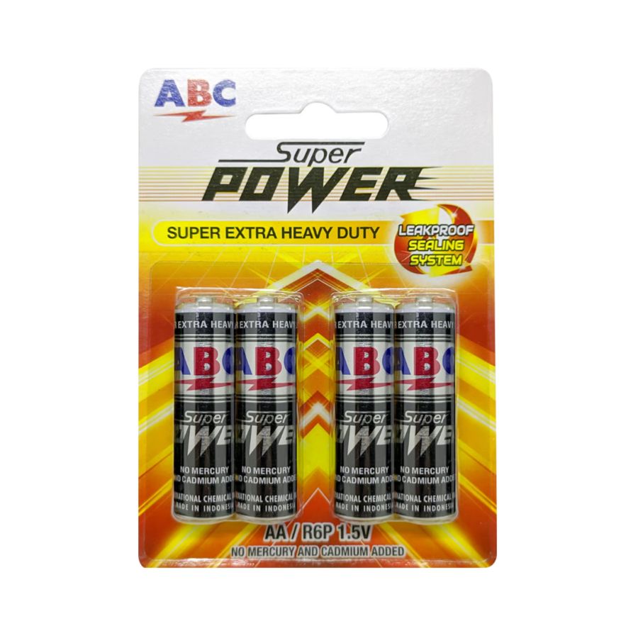 ABC Baterai Spwr R-6 Baterai AA
