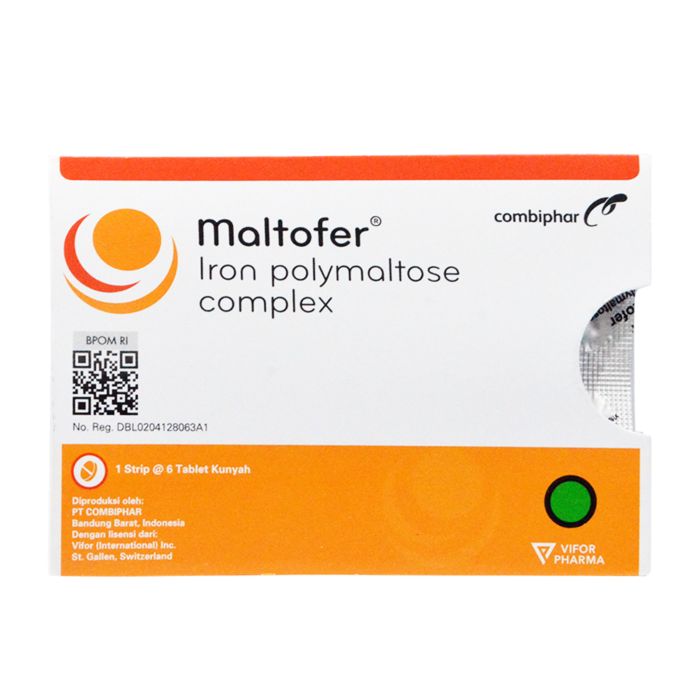 Maltofer Tablet Kunyah Penambah Darah 6 Tablet