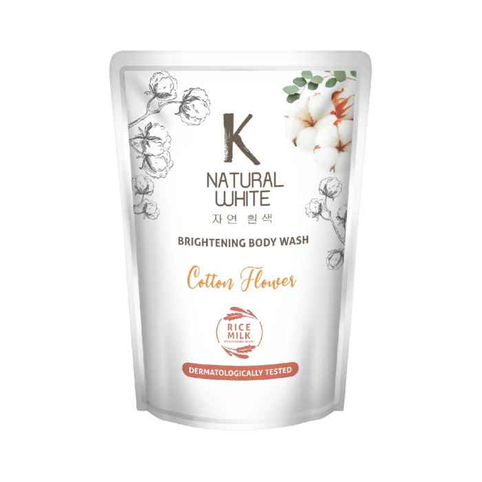 K Natural White Brightening Body Wash Cotton Flower