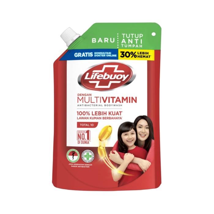 Lifebuoy Body Wash Total 10 Pouch/Sabun Mandi