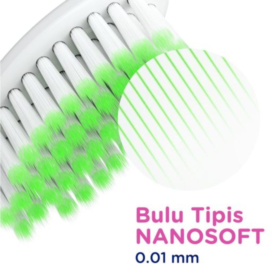 Pepsodent Nanosoft Sensitive Toothbrush 1 pack 2pcs