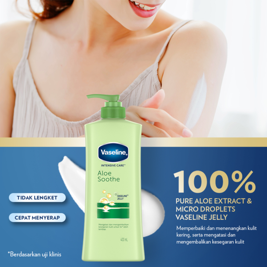 Vaseline Lotion Intensive Care Aloe Soothe/Body Lotion 400ml