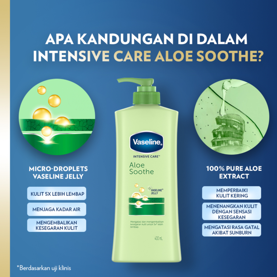 Vaseline Lotion Intensive Care Aloe Soothe/Body Lotion 400ml
