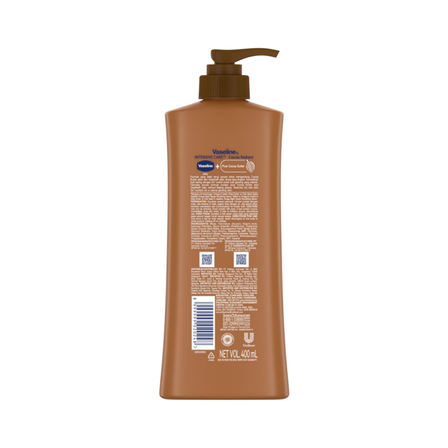 Vaseline Intensive Care Cocoa Radiant Body Lotion 400ml