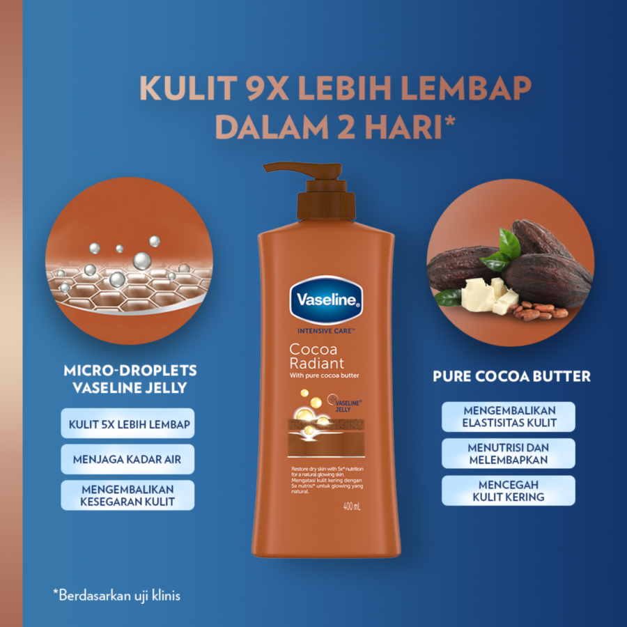 Vaseline Intensive Care Cocoa Radiant Body Lotion 400ml