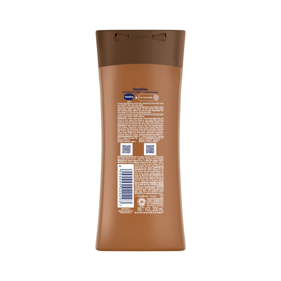 Vaseline Lotion Intensive Care Cocoa Radiant 200ml