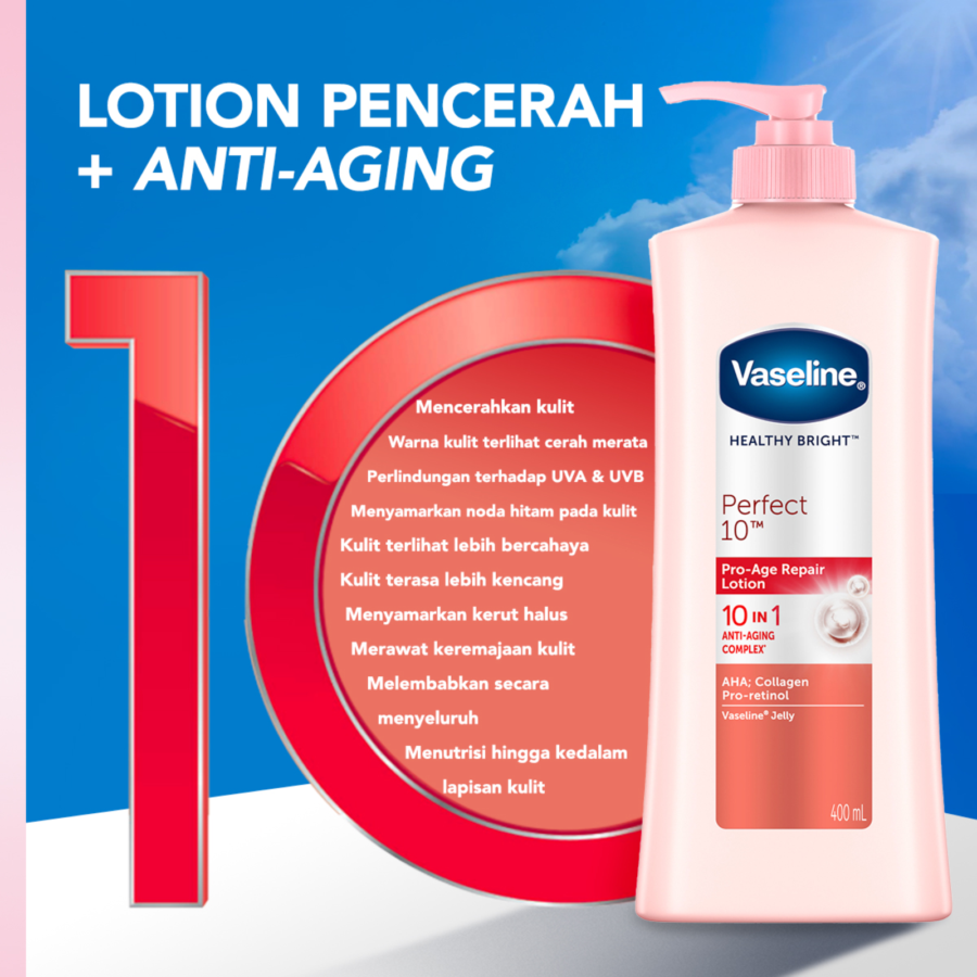 Vaseline Lotion Healthy White Perfect 10 200ml