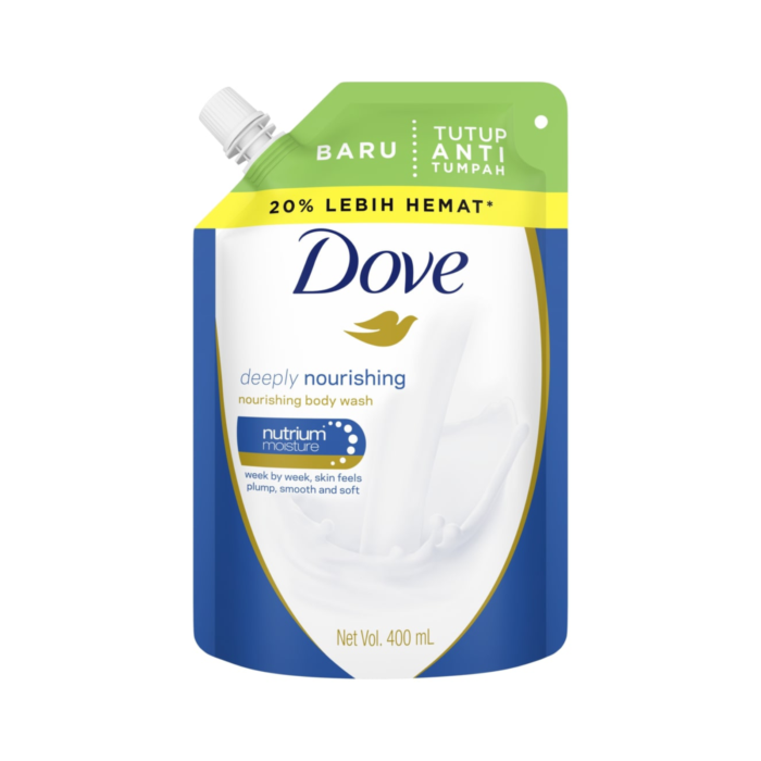 Dove Deeply Nourishing Body Wash Pouch/Sabun Mandi 400ml