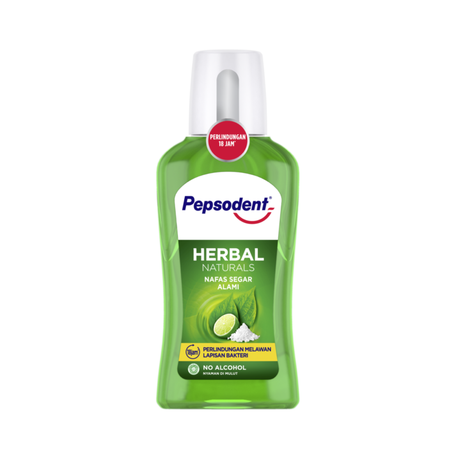 Pepsodent Mouthwash Herbal Natural 300ml