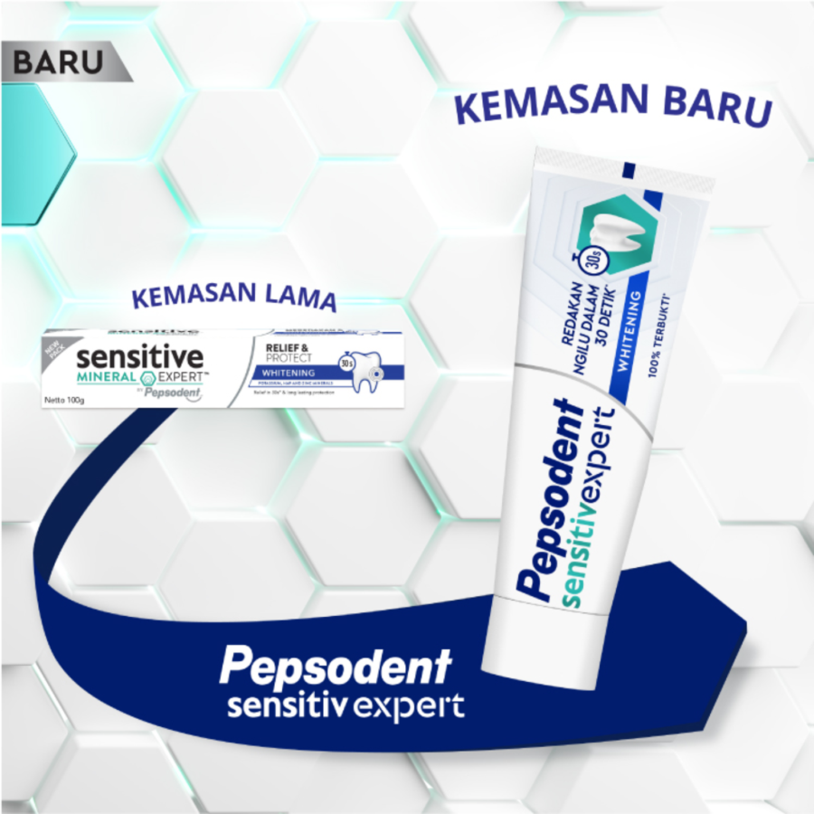 Pepsodent Sensitive Mineral Expert Whitening Toothpaste 100gram