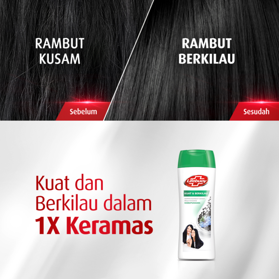 Lifebuoy Kuat & Berkilau Shampoo 170ml