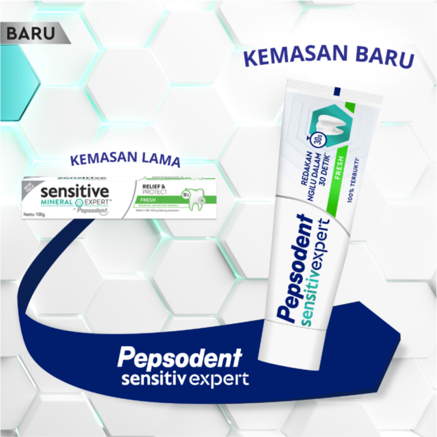 Pepsodent Sensitive Mineral Expert Expret Fresh Toothpaste 100gram