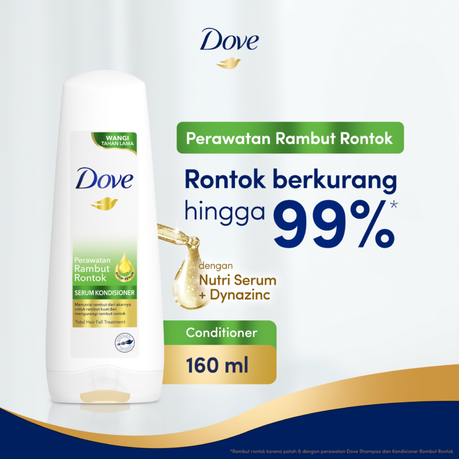 Dove Perawatan Rambut Rontok Serum Kondisioner 160ml
