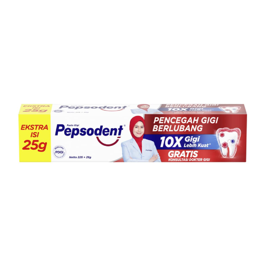 Pepsodent Pasta Gigi Pencegah Gigi Berlubang/Toothpaste 225gram