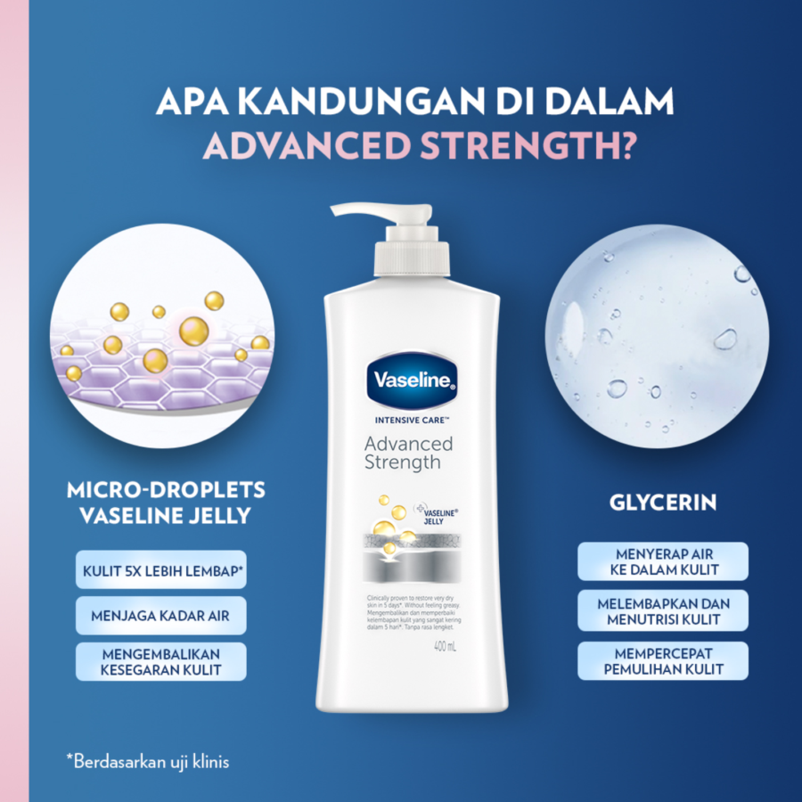 Vaseline Advanced Strength Lotion 200ml