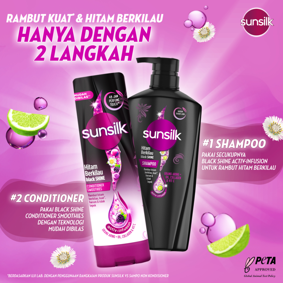 Sunslik Black Shine Shampoo 650ml