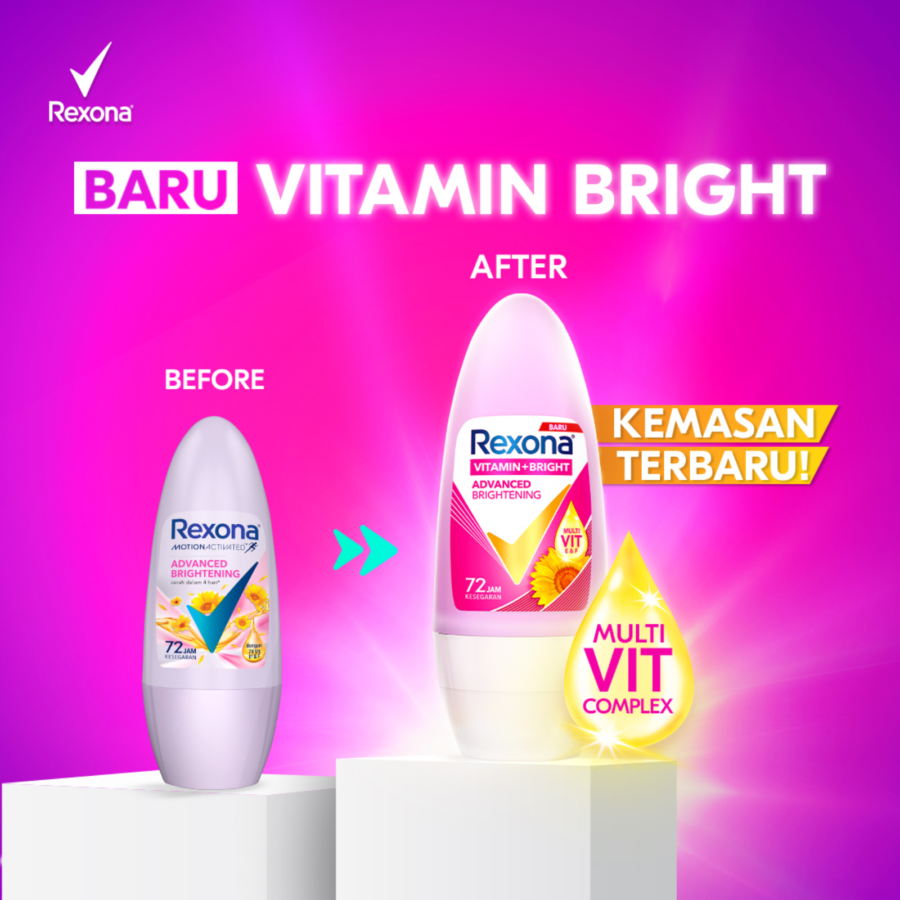 Rexona Advanced Whitening Roll On 45ml