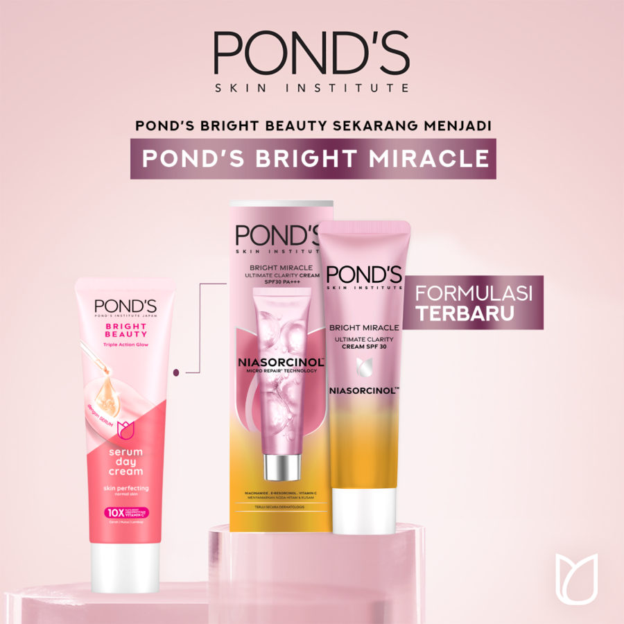 Pond'S Bright Miracle Ultimate Niasorcinol Clarity Cream Pencerah Wajah 20gram