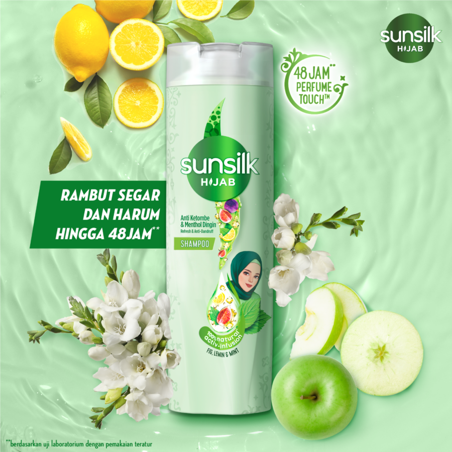 Sunslik Hijab Anti Ketombe & Menthol Dingin Shampoo 300ml