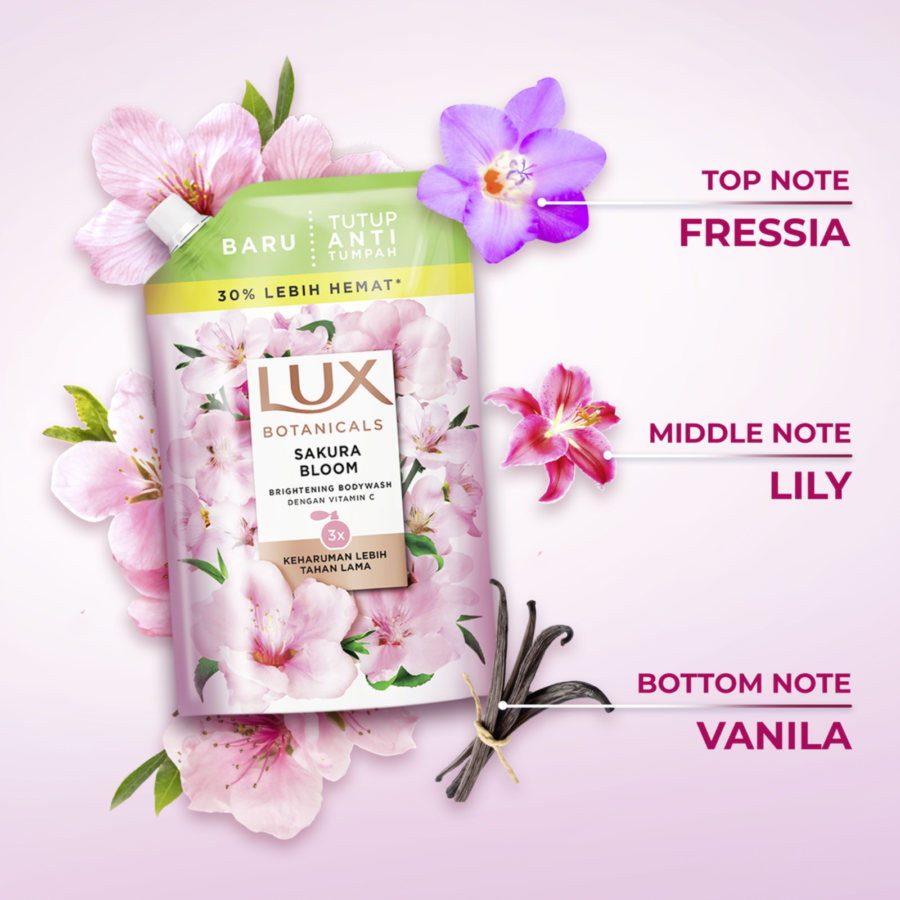 Lux Botanicals Sakura Bloom Body Wash Refill 380gram