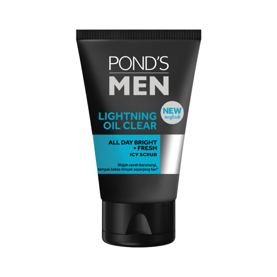 Pond's Men Oil Control & Comedo Removal Icy Scrub Face Wash 100gram