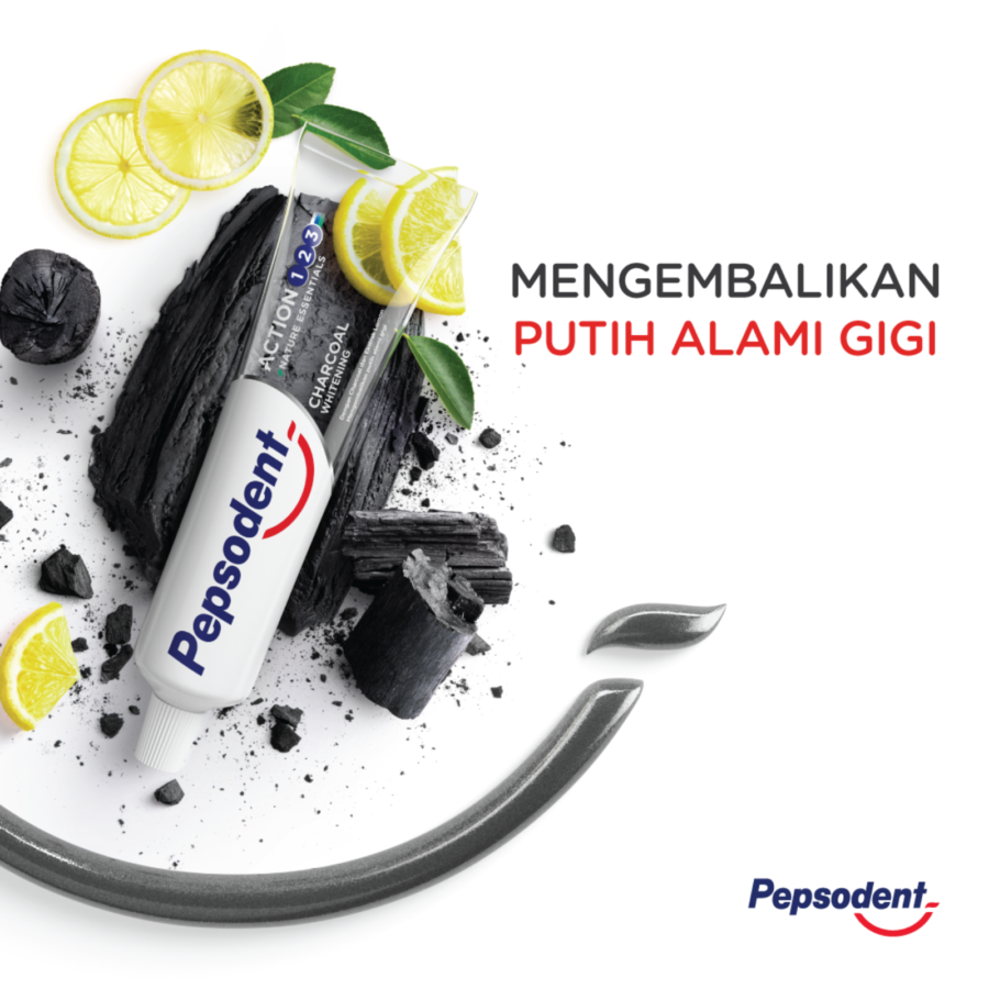 Pepsodent Action 123 Charcoal Pasta Gigi 180gram
