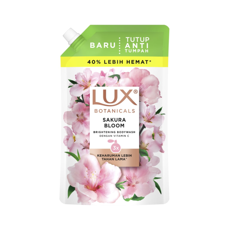 Lux Botanicals Liquid Soap Sakura Bloom Pouch/Sabun Mandi 825ml