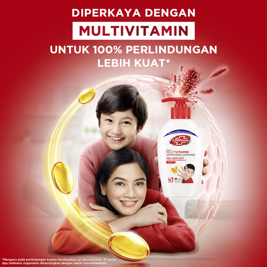 Lifebuoy Total 10 Antibacterial Handwash Botol 200ml