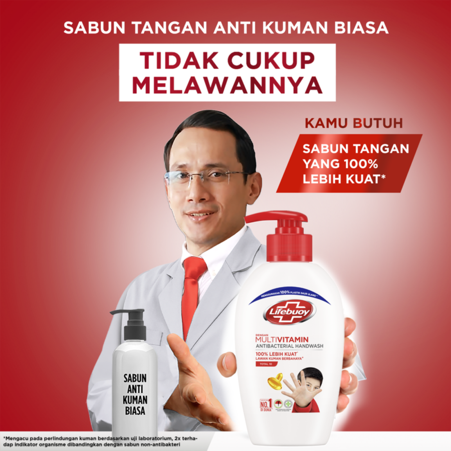 Lifebuoy Total 10 Antibacterial Handwash Botol 200ml