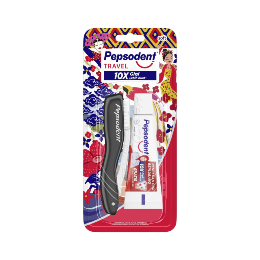 Pepsodent Toothbrush Travel Kit 1pcs