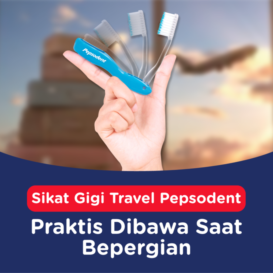 Pepsodent Travel Kit Soft Toothbrush & Toothpaste 1pcs