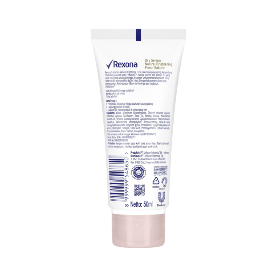 Rexona Natural Brightening Fresh Sakura Deodorant Serum 50ml