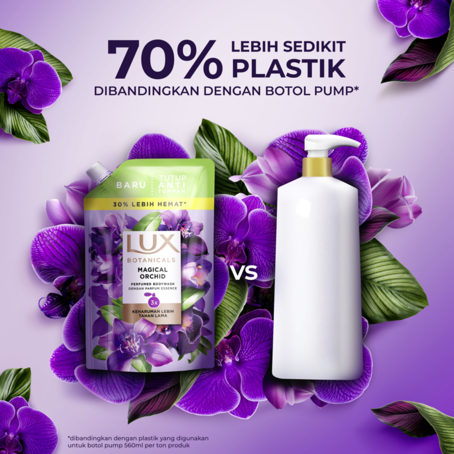 Lux Botanicals Magical Orchid Body Wash Refill 800ml